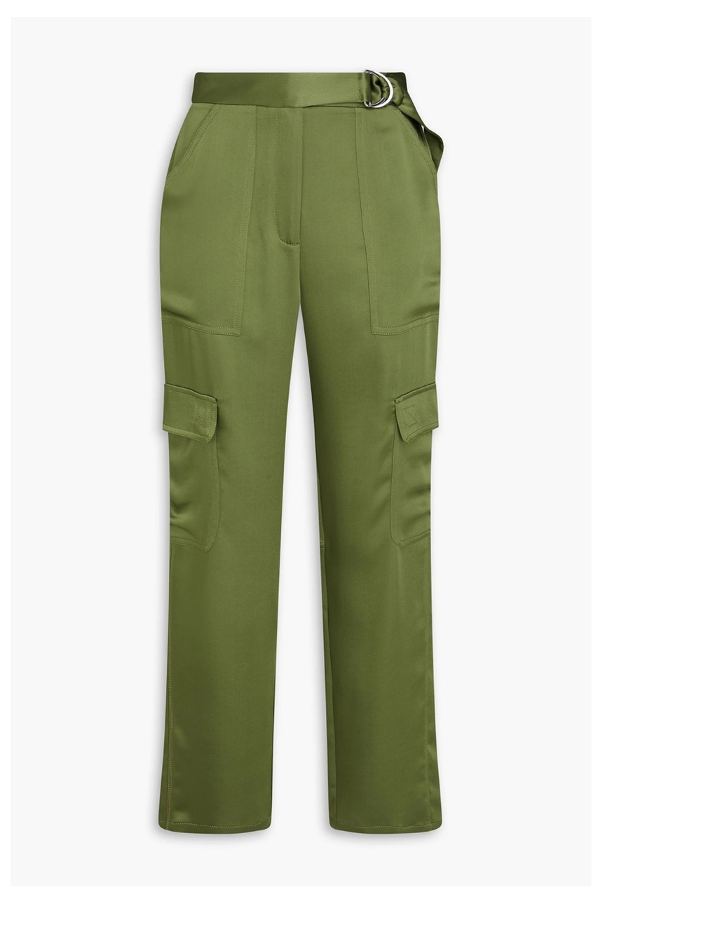 SIMKHAI Carolina Satin-Crepe Cargo Pants